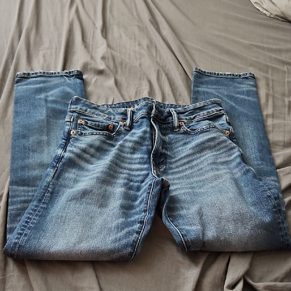 29X32 American Eagle Outfitters Light Blue Flex Jeans